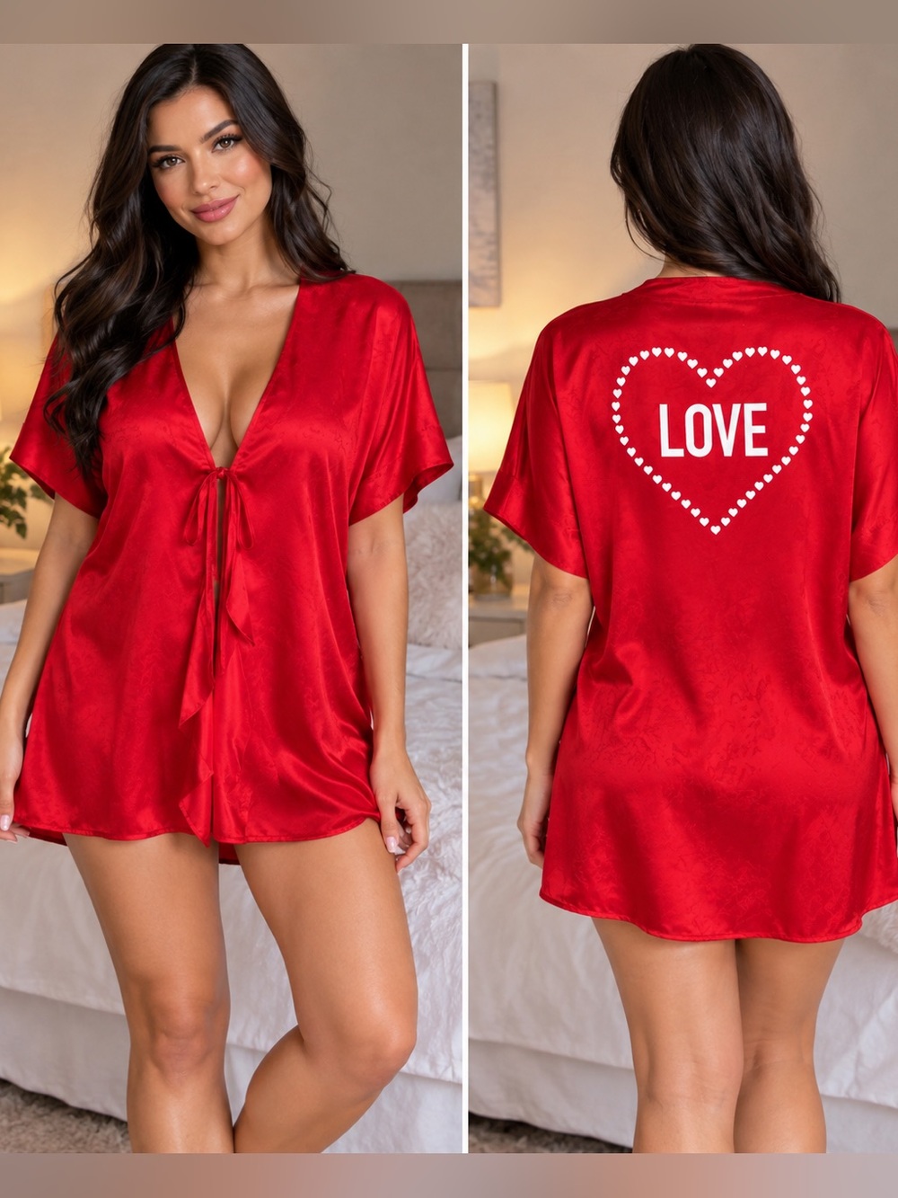 Vintage Victoria's Secret Red Kimono